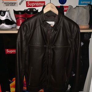 Leather Biker Jacket Goodfellow & Co
